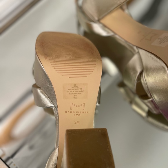 Marc Fisher LTD Women’s Strappy Dressy Platform Sandals Shoes - Picture 12 of 14